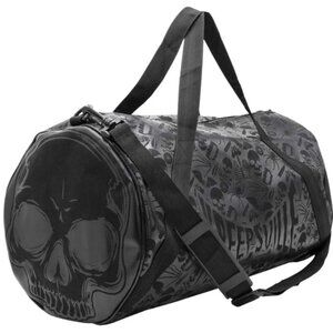 Black & Gray  Barrel Bag For Gym or Travel Optiona…